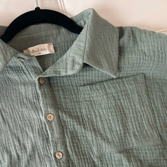 Altar’d State Green Cropped Top (XS) - Picture 5 of 6